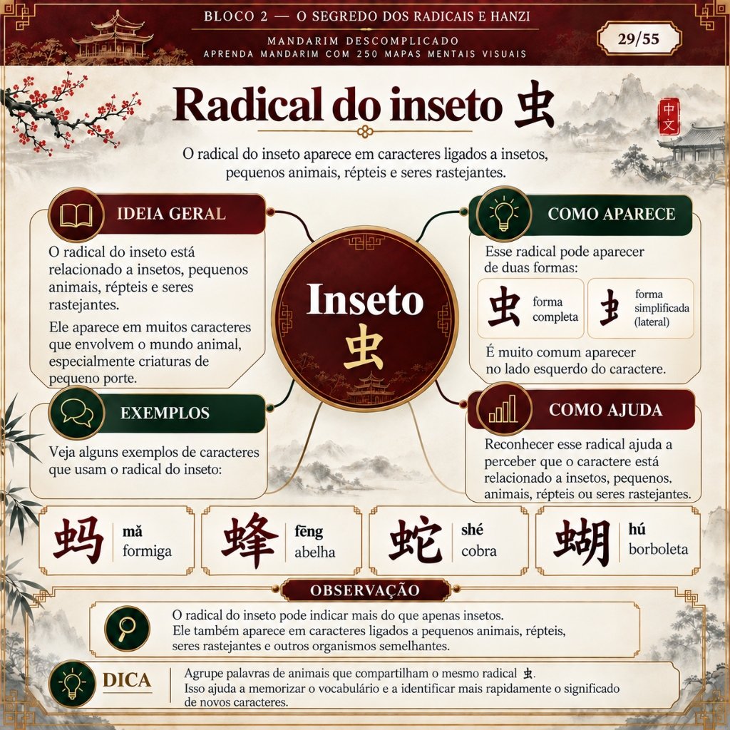 Mapa Mental — Radical do Inseto 虫